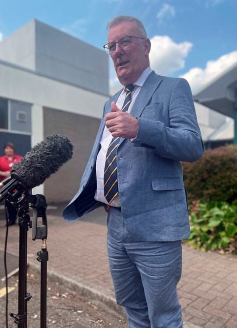 Stormont Health Minister Mike Nesbitt announcing a package of initiatives to tackle hospital waiting lists in Northern Ireland. Photo: Jonathan McCambridge/PA Wire